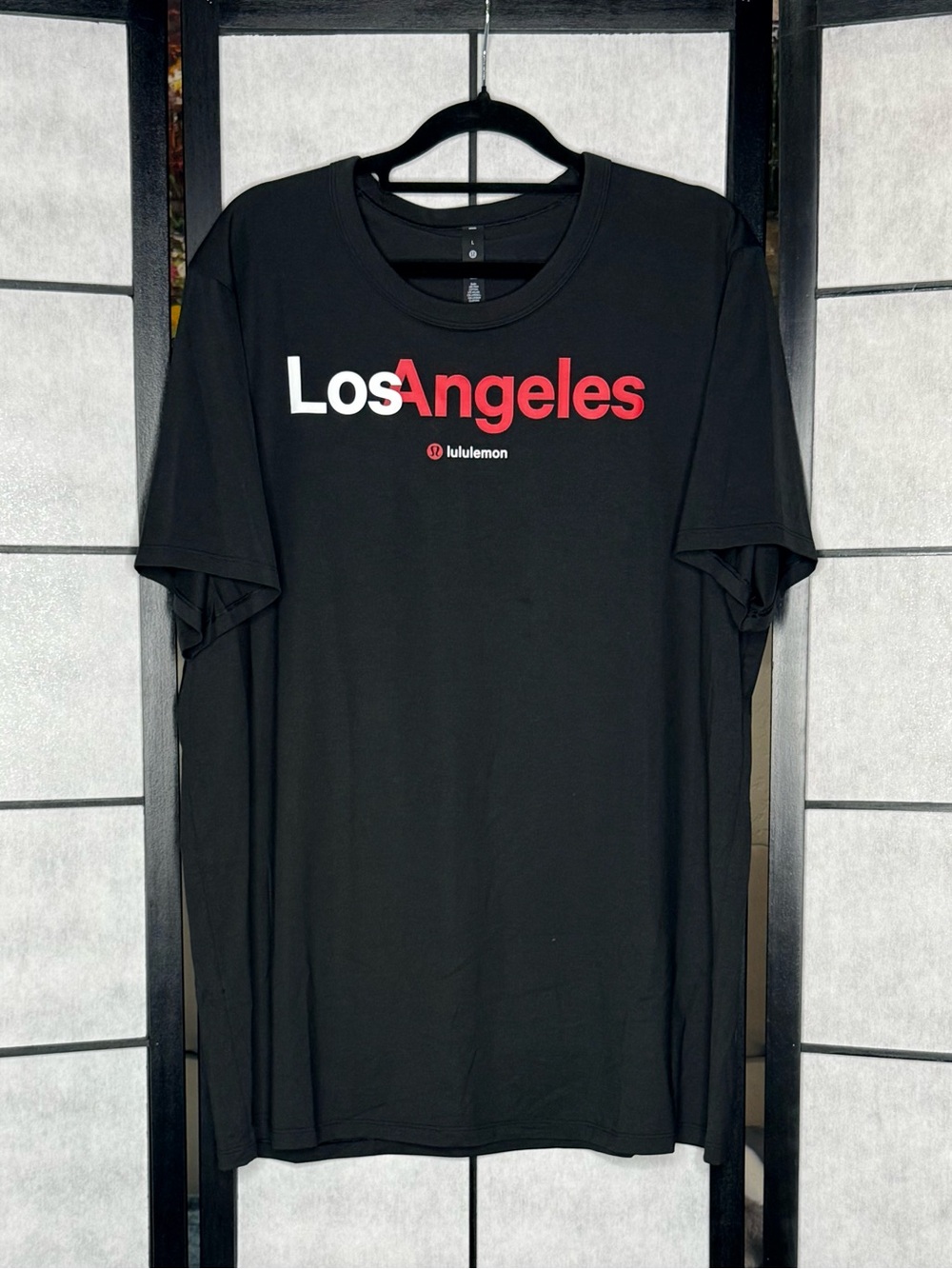 lululemon The Fundamental T Los Angeles Graphic Black Red Men’s Large NWOT